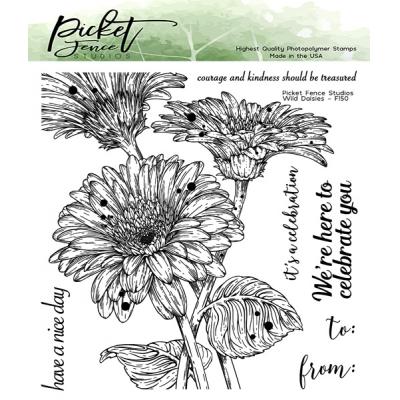 Picket Fence Studios Clear Stamps - Wild Daisies